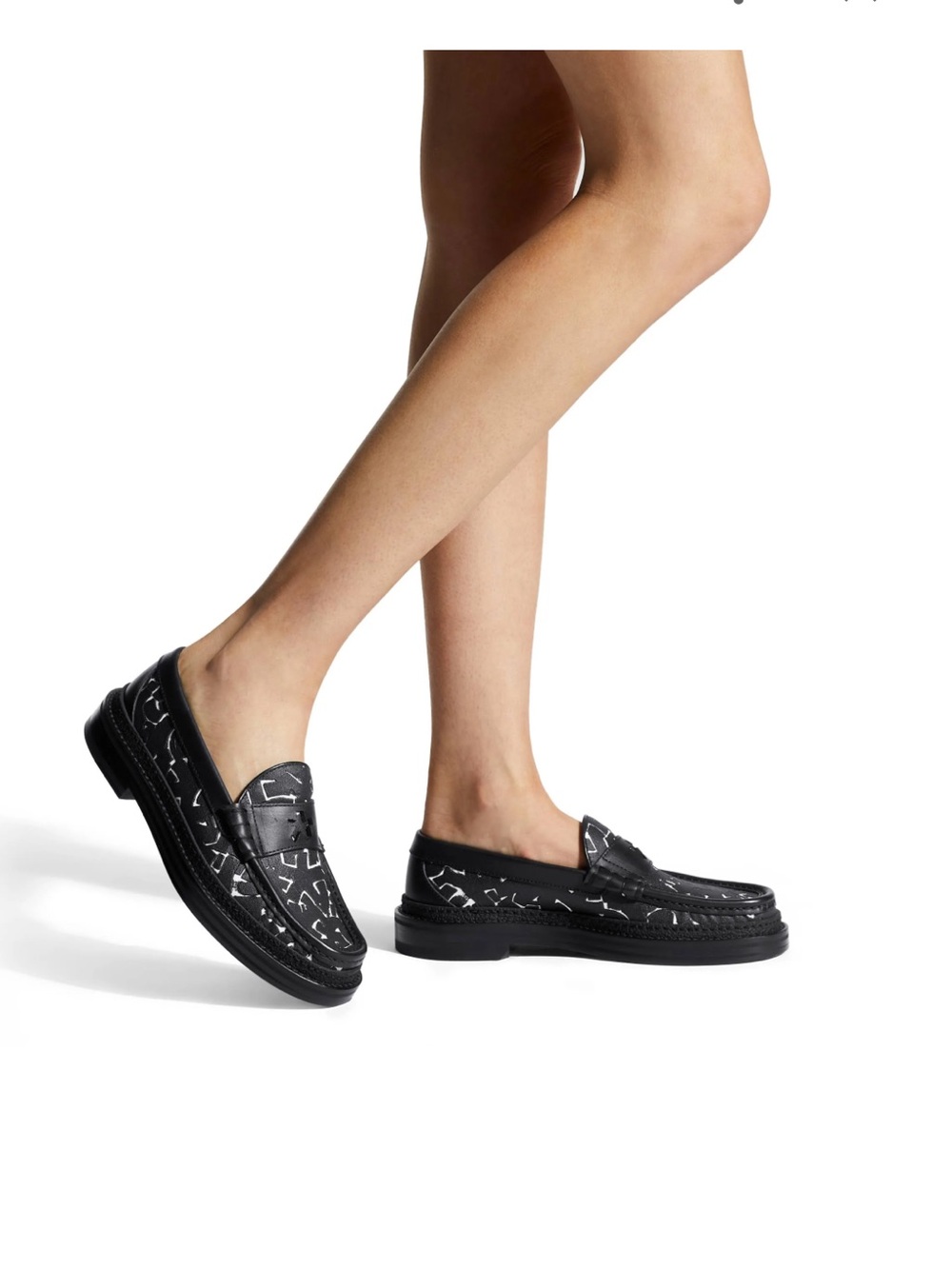 Jimmy Choo + Eric Haze Ezra  Artwork  Canvas Loafers